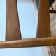 Series of 4 wooden & imitation leather chairs