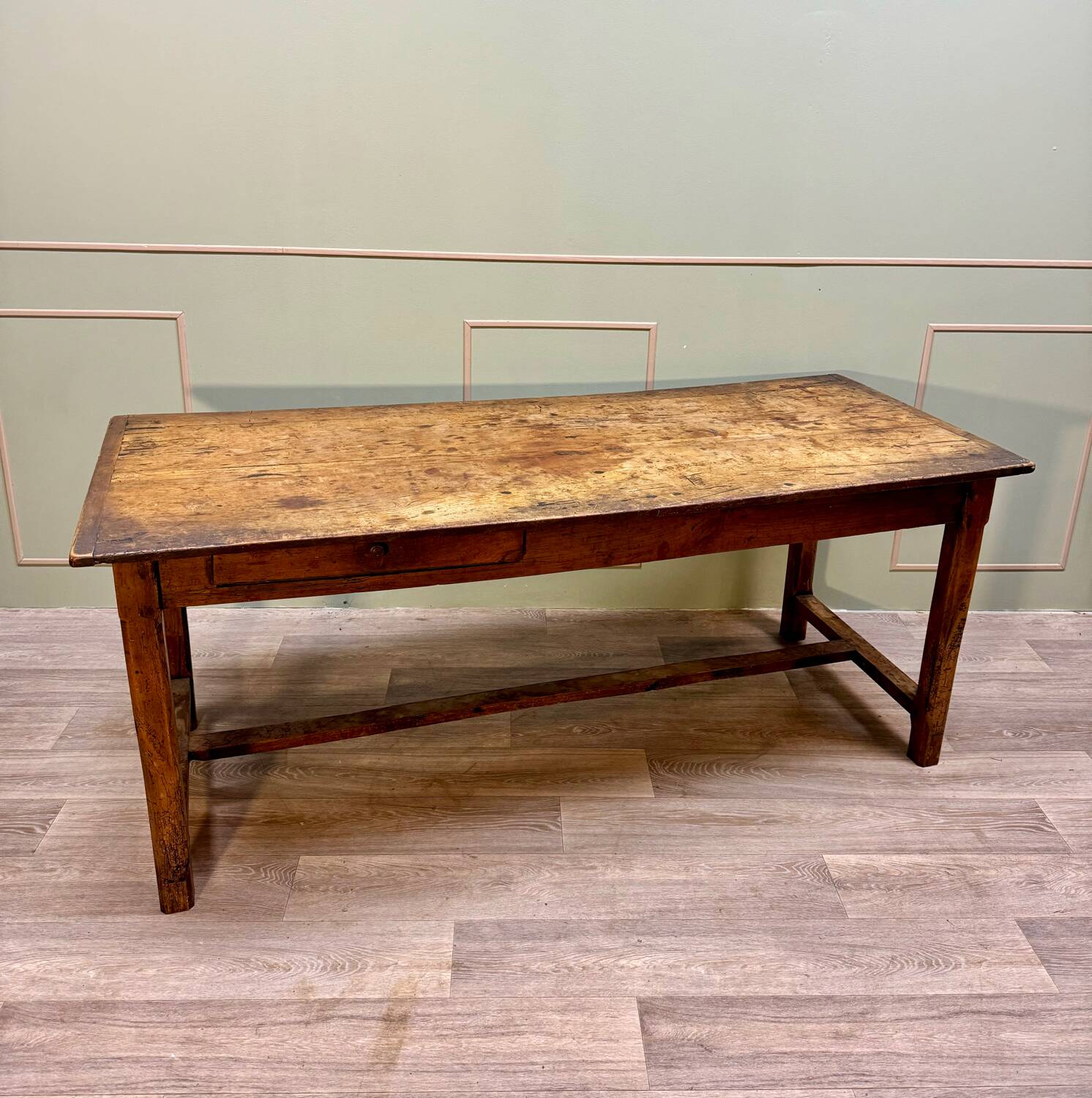 Farm Table In Natural Wood From The 18th Century