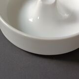 Two white porcelain ashtrays by Arzberg by Jean Luce 1960.