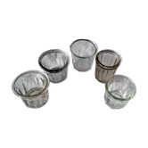 5 old canning jars
