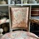 Fauteuil d'époque Louis XVI, tissus indienne n°1