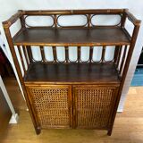 Dresser in rattan and canning