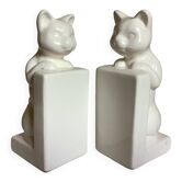 Pair of cat bookends