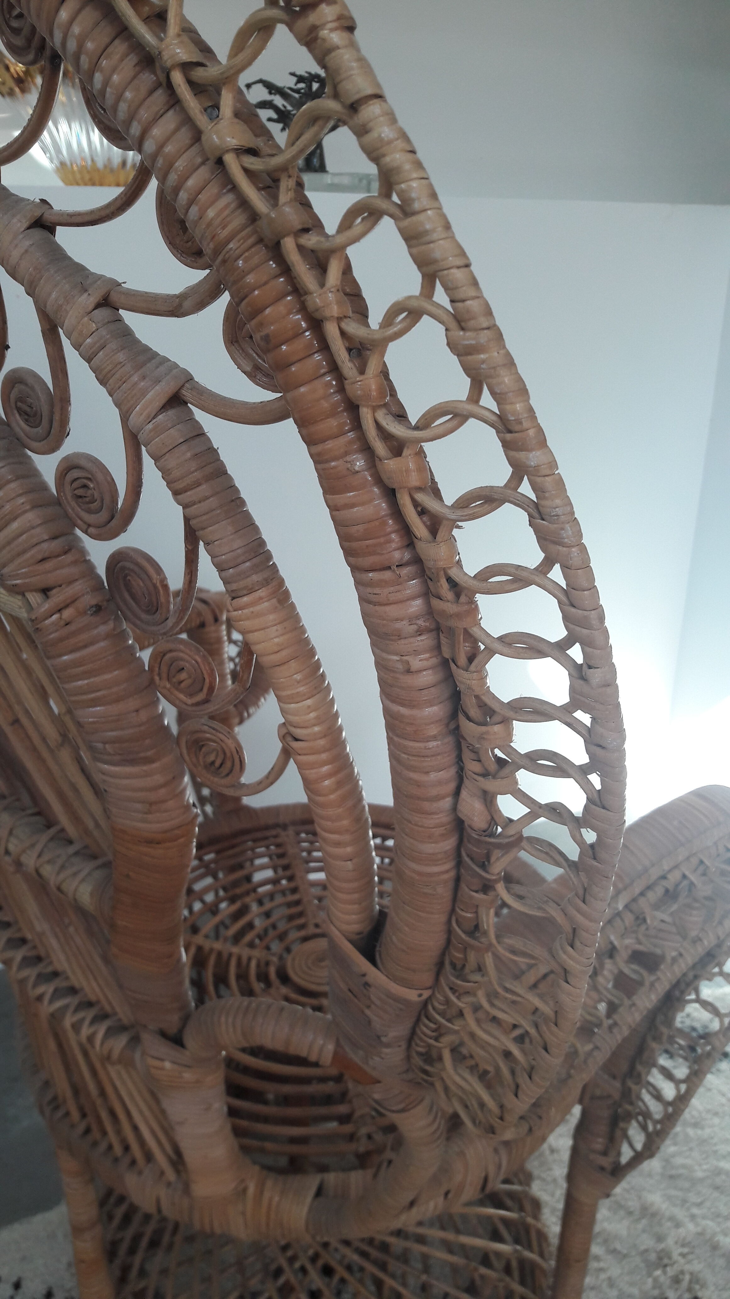 Emmanuelle peacock armchair