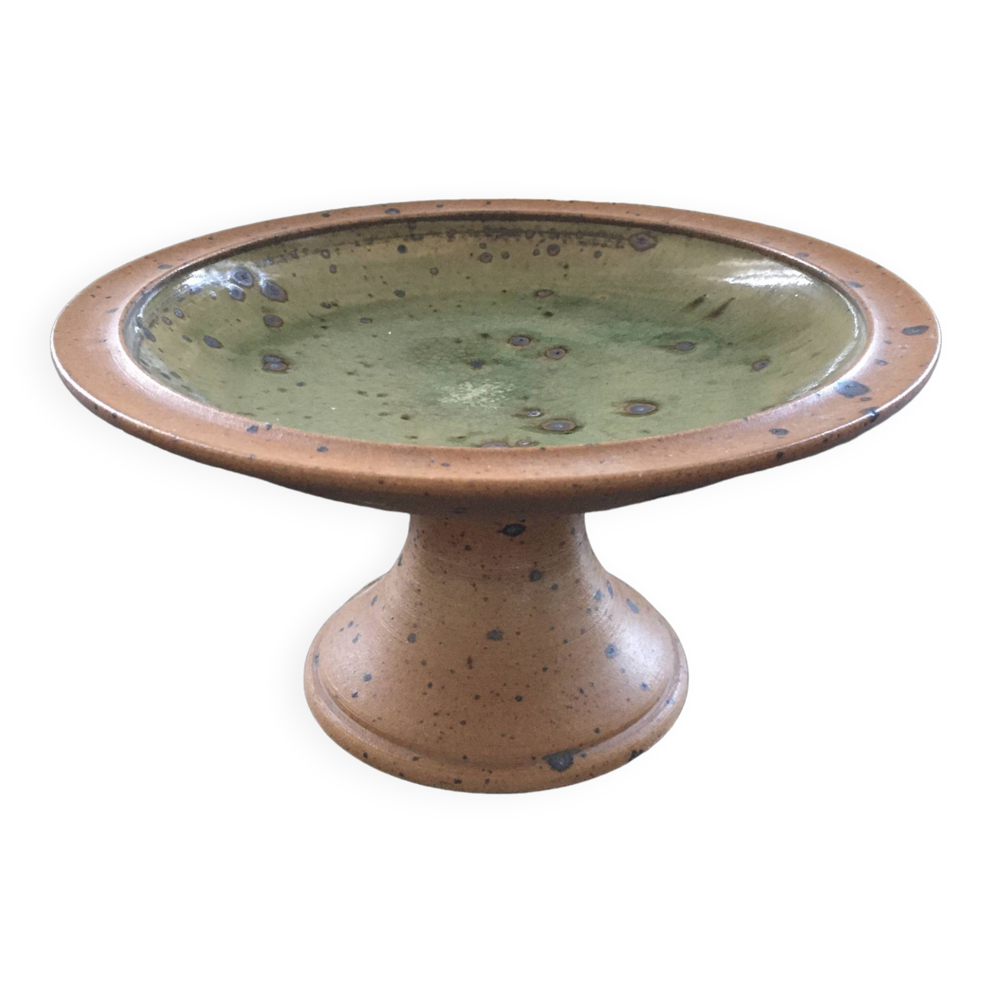 Stoneware footed bowl, Corsican crafts