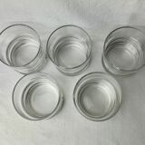 Set of 5 glasses with vintage aperitif 70'