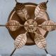Petite vintage Murano ceiling light white flowers, 1970s