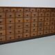 Antique Large German Oak Apothecary / Pharmacy Cabinet, 1920/1930s