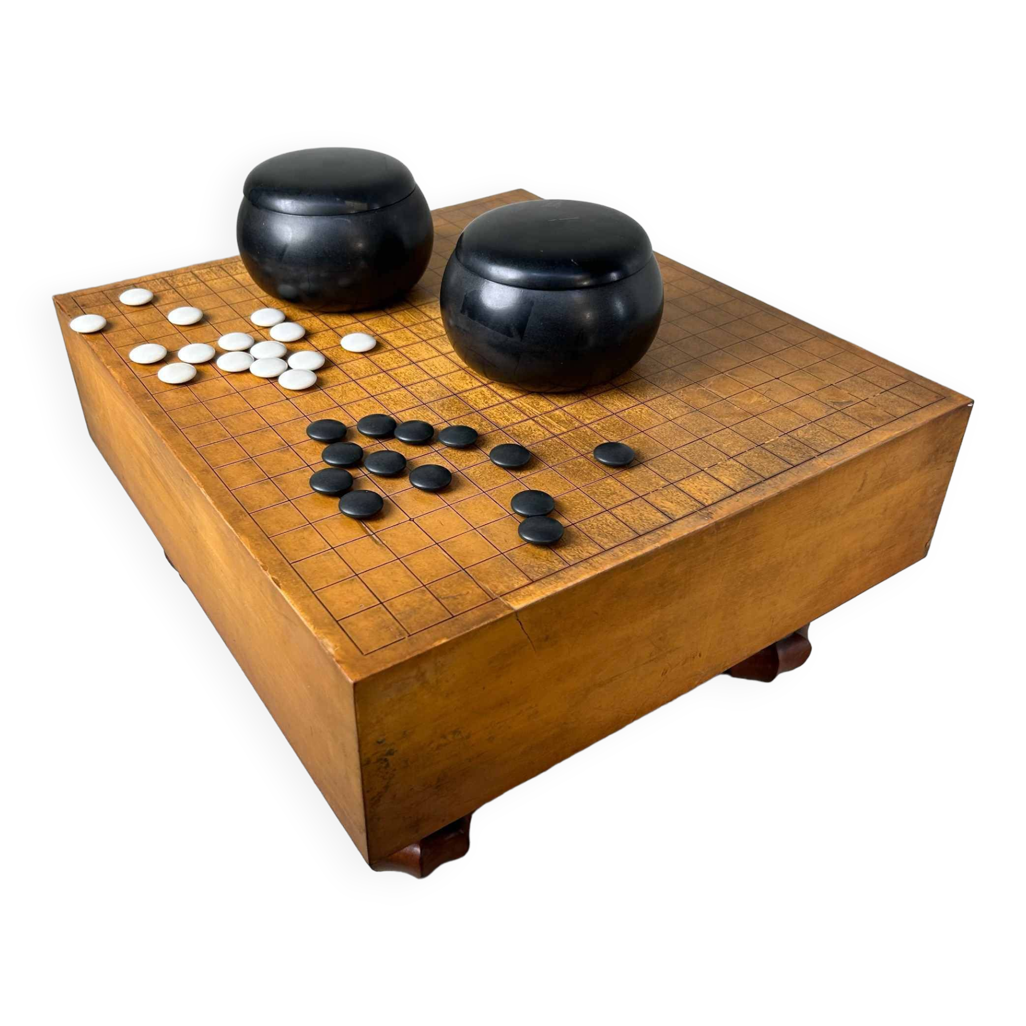 Complete Go Game Board Goban Kaya, 1930s, Japan