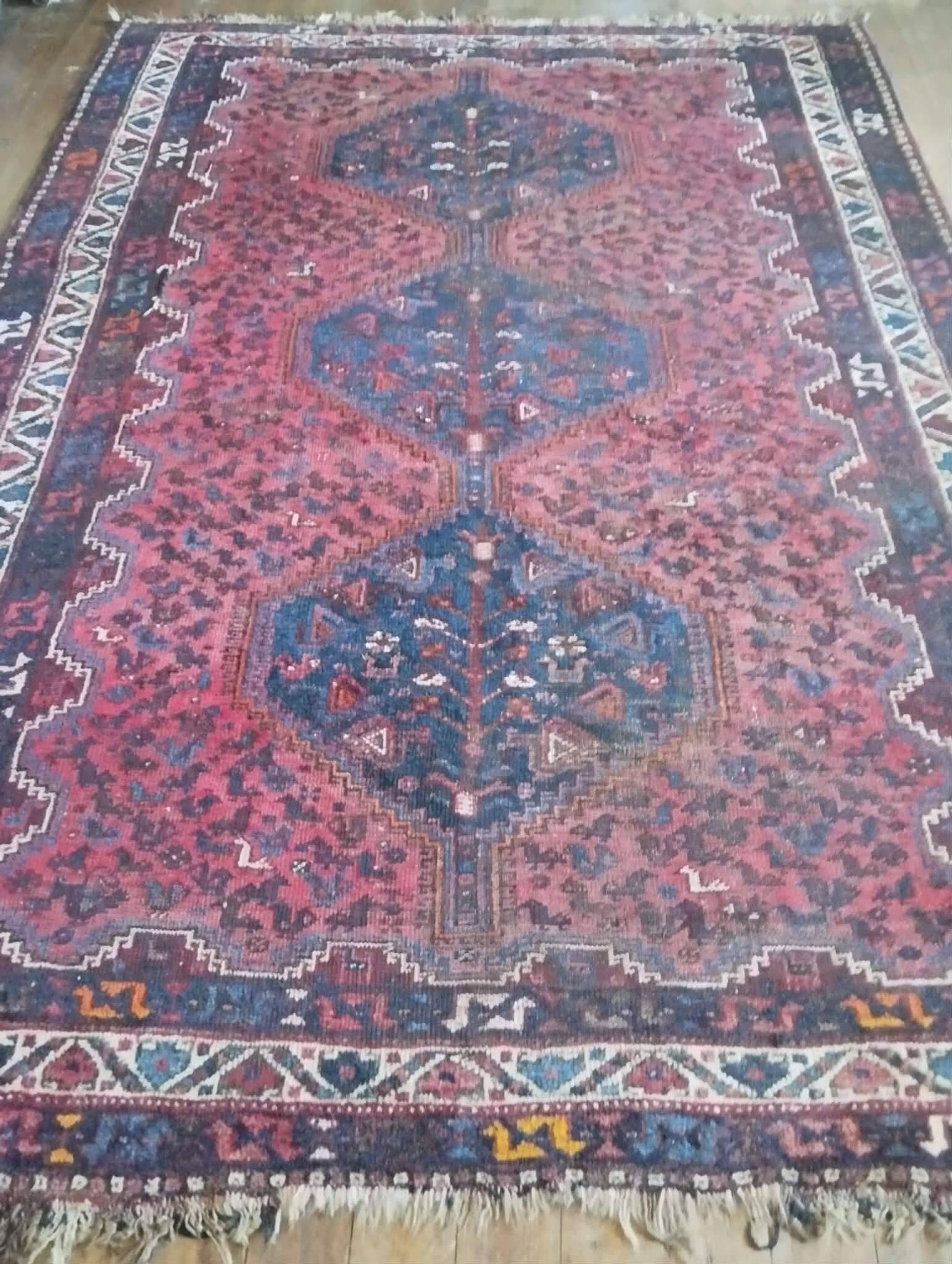 Handmade Qashqai Persian rug 288x207cm