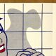 Original pop-art poster, reissue by Roy Lichtenstein "woman in bath 1963"