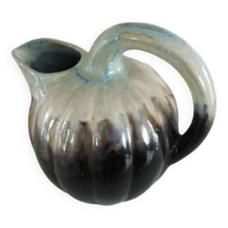 Antique Ceramic Pumpkin Pitcher