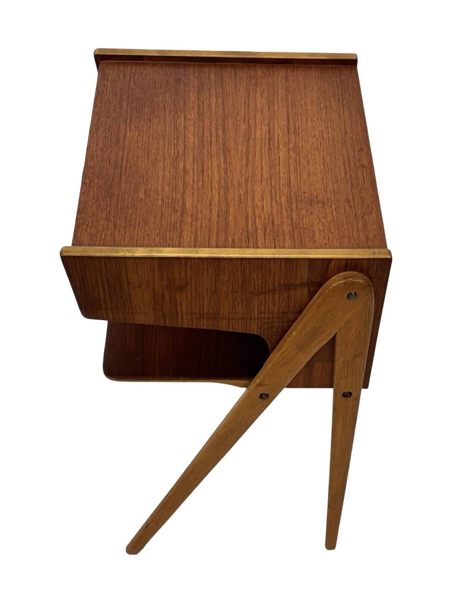 Vintage Scandinavian teak side table/bedside table and 60's Design