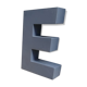 Lettre métal e