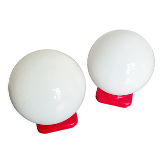 Globe wall lamps 70s