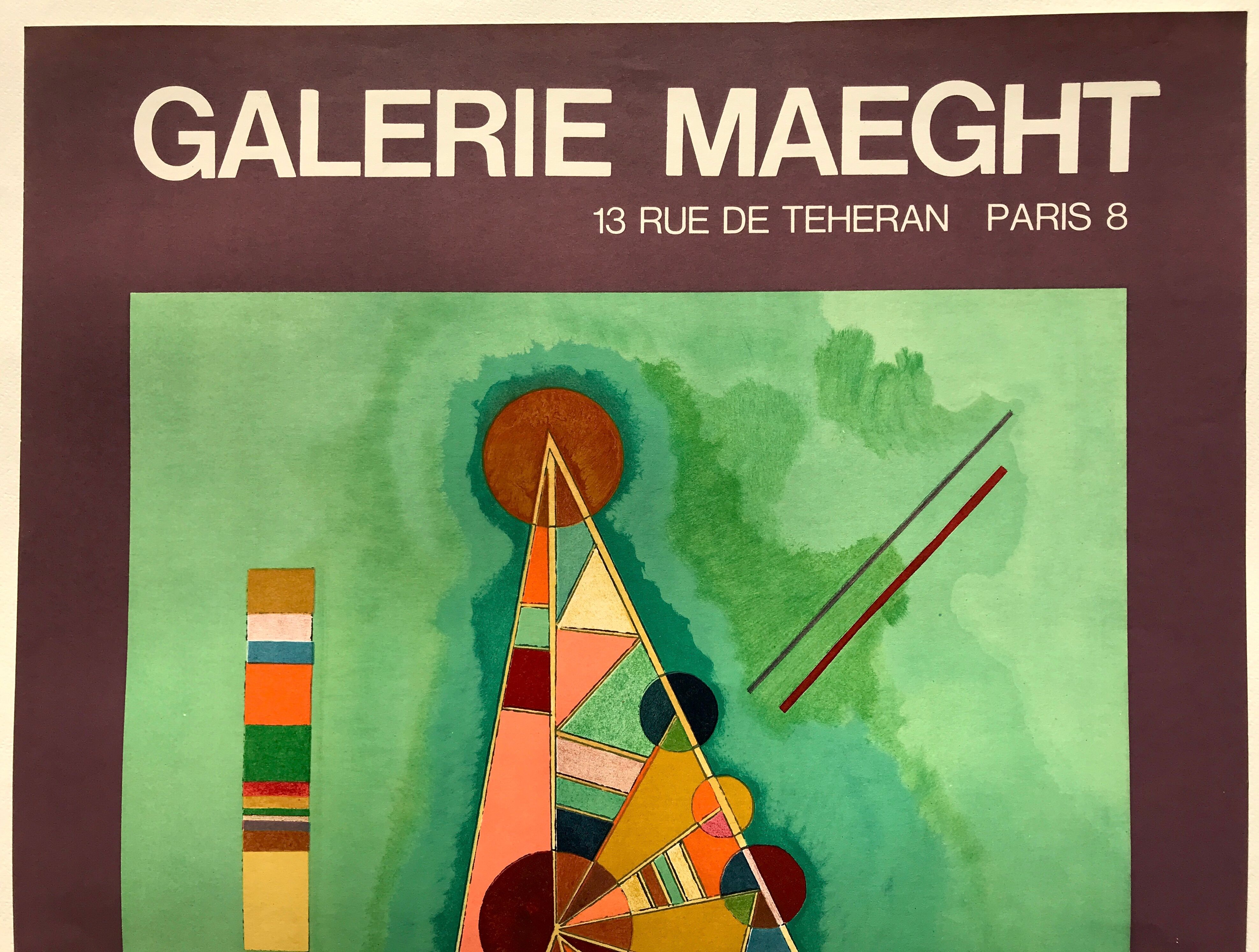 Original exhibition poster KANDINSKY, Galerie Maeght / Bauhaus de Dessau, 1965