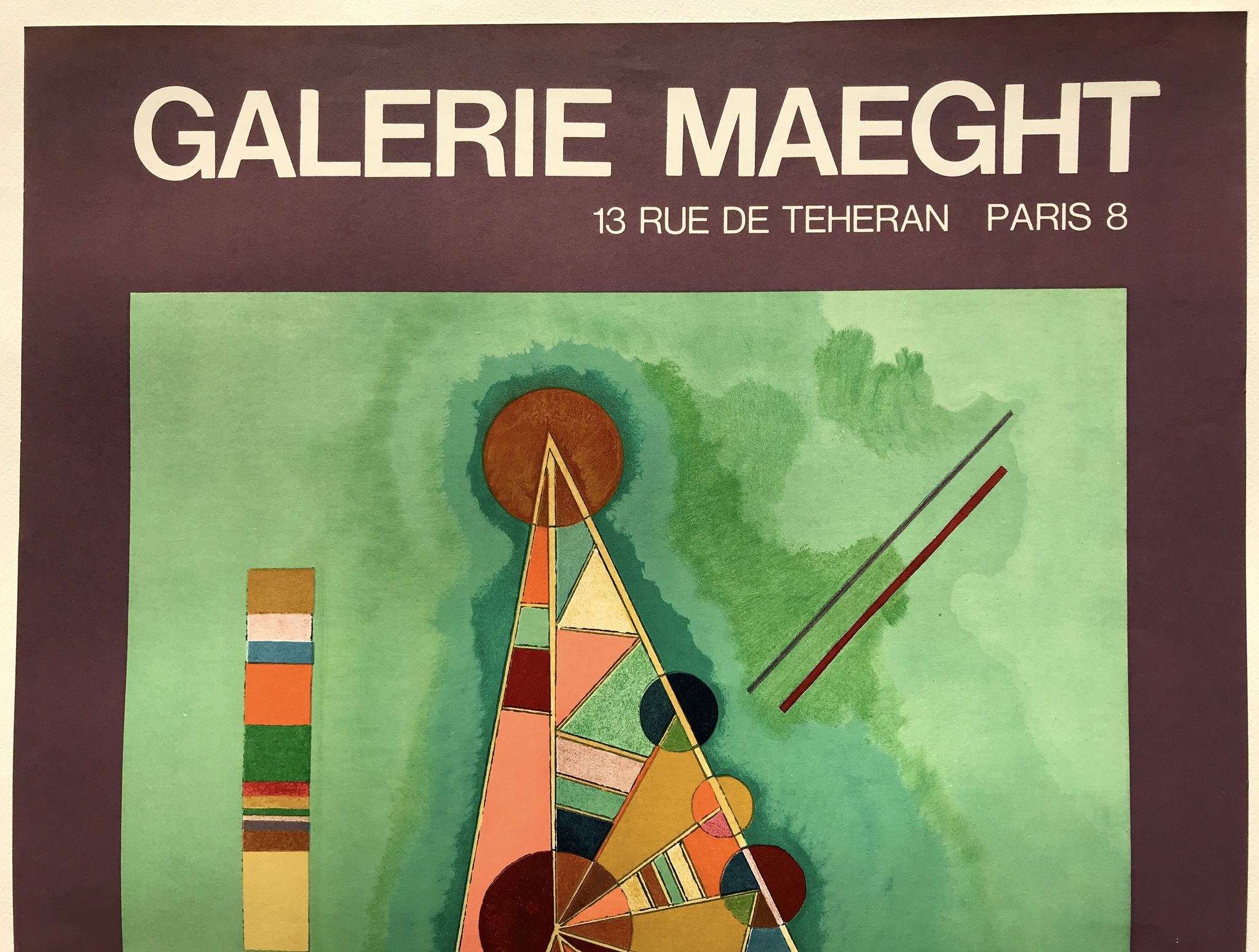 Original exhibition poster KANDINSKY, Galerie Maeght / Bauhaus de Dessau, 1965
