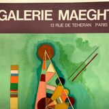 Original exhibition poster KANDINSKY, Galerie Maeght / Bauhaus de Dessau, 1965