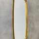 Mirror rearview mirror gold strapping Schönform 60s