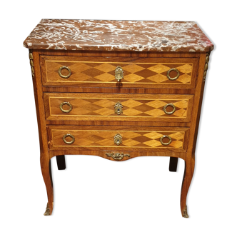Chest of drawers 3 drawers Louis XV