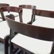 Set of 6 vintage Italian sleigh chairs by Mario Sabot
