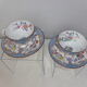 Paire de tasses à café en porcelaine de Rörstrand à décor floral japonisant