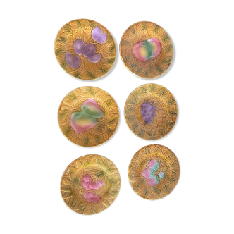 Set of vintage slurry plates