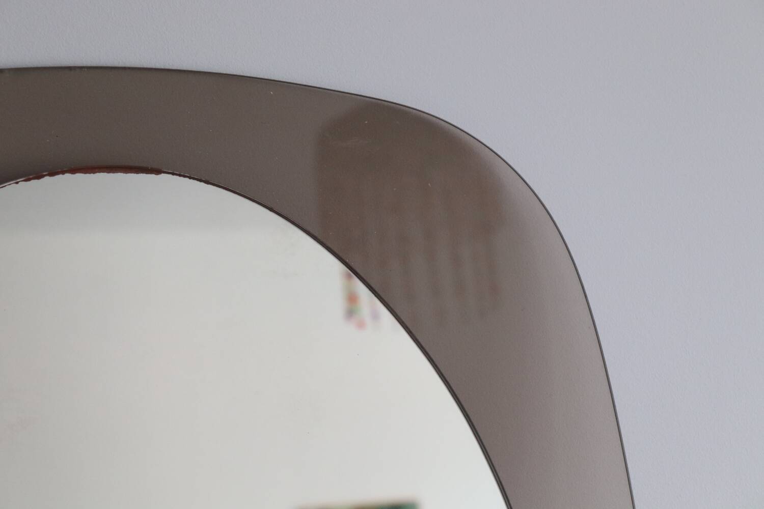 Two-tone glass mirror from the 70s