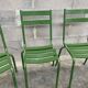 4 vintage bistro chairs 60s metal