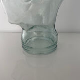 Mannequin head with glass hat