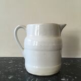 Pitcher in white fire porcelain by P. Precieux