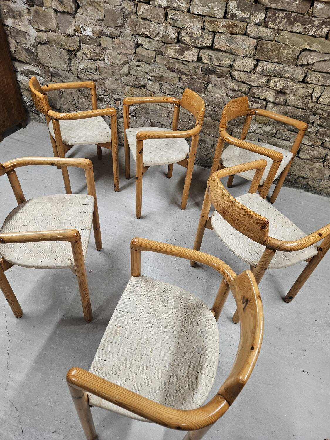 Lot of 6 Rainer Daumiller armchairs