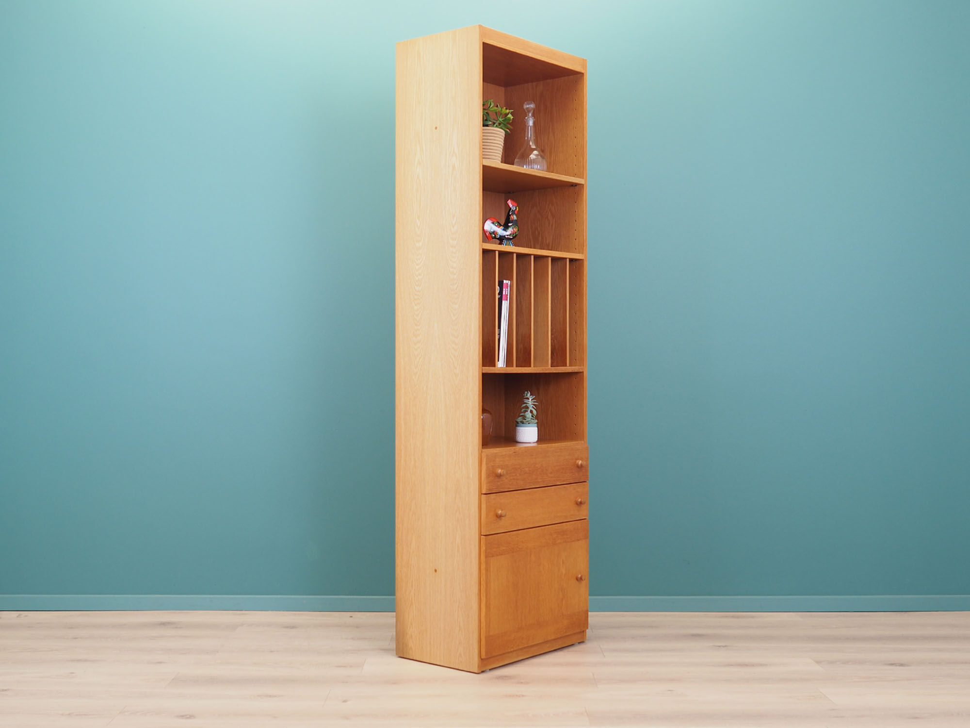 Ash bookcase, Danish design, 1970s, production: Skovby Møbelfabrik