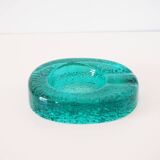 Turquoise annealed glass pocket empty