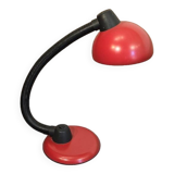 Red designer desk lamp for Hustadt, by Klaus Hempel. 1970s