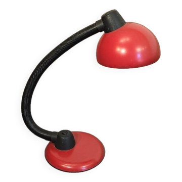 Red designer desk lamp for Hustadt, by Klaus Hempel. 1970s