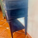Console Louis XVI Oxford Navy – Meuble peint à la main vintage