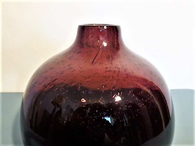 Violet blown bubble vase, 1960