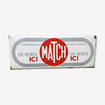 Plaque émaillée Paris Match
