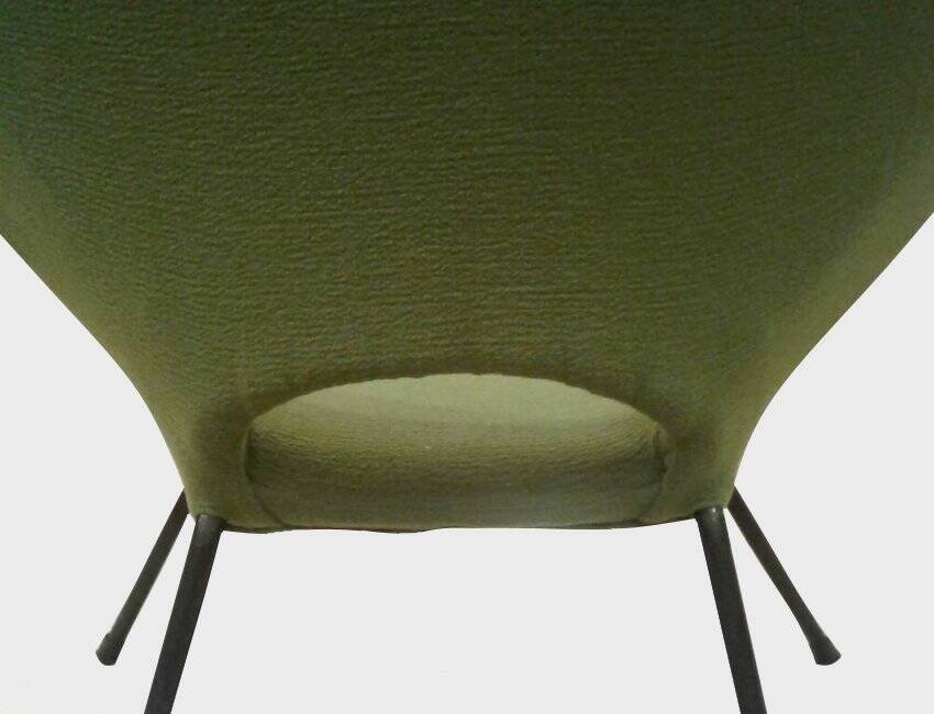 Turquoise & Green Armchairs, 1960s, Set of 2