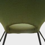 Turquoise & Green Armchairs, 1960s, Set of 2