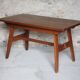 Table René Gabriel, table bois vintage, table à manger, table salon, table de repas, cuisine, 40's