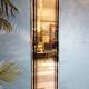 Miroir mural Italie 1970s