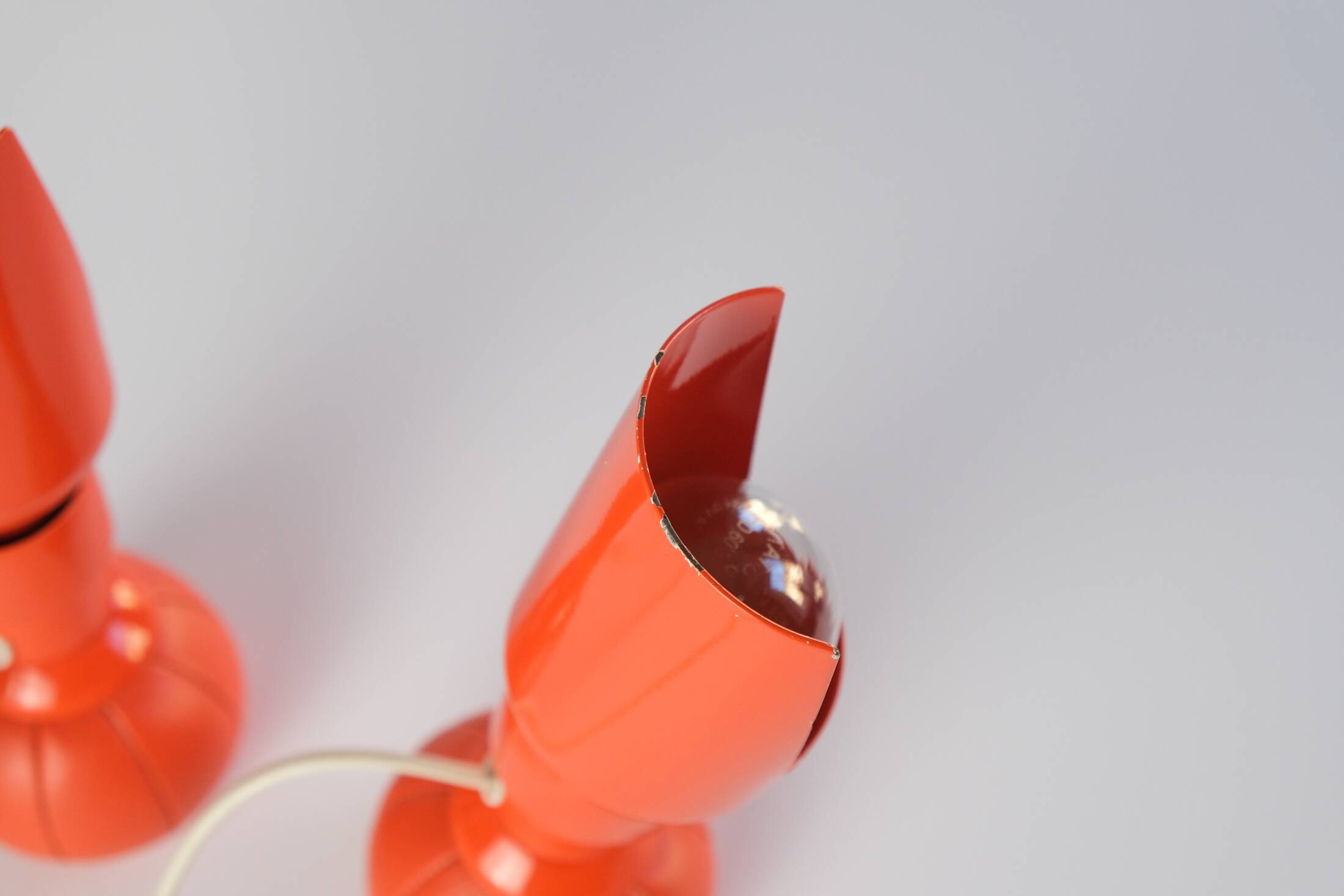 Rare paire de lampes Gino Sarfatti modèle 600P du milieu du siècle pour Arteluce, Italie 1966