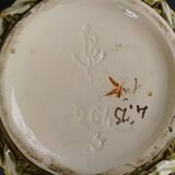 Barbotine pot cache Art Nouveau