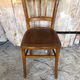 Chair bistrot luterma wood drawing sitting 70s vintage #a197