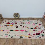 Handmade wool Berber rug 235 X 140 CM