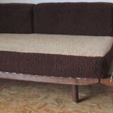 Sofa modular 70's table low seat/bed
