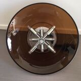 1970's acrylic/chrome 8 bulb hanging lamp.