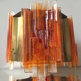Claus Bolby brass plexiglas ceiling light
